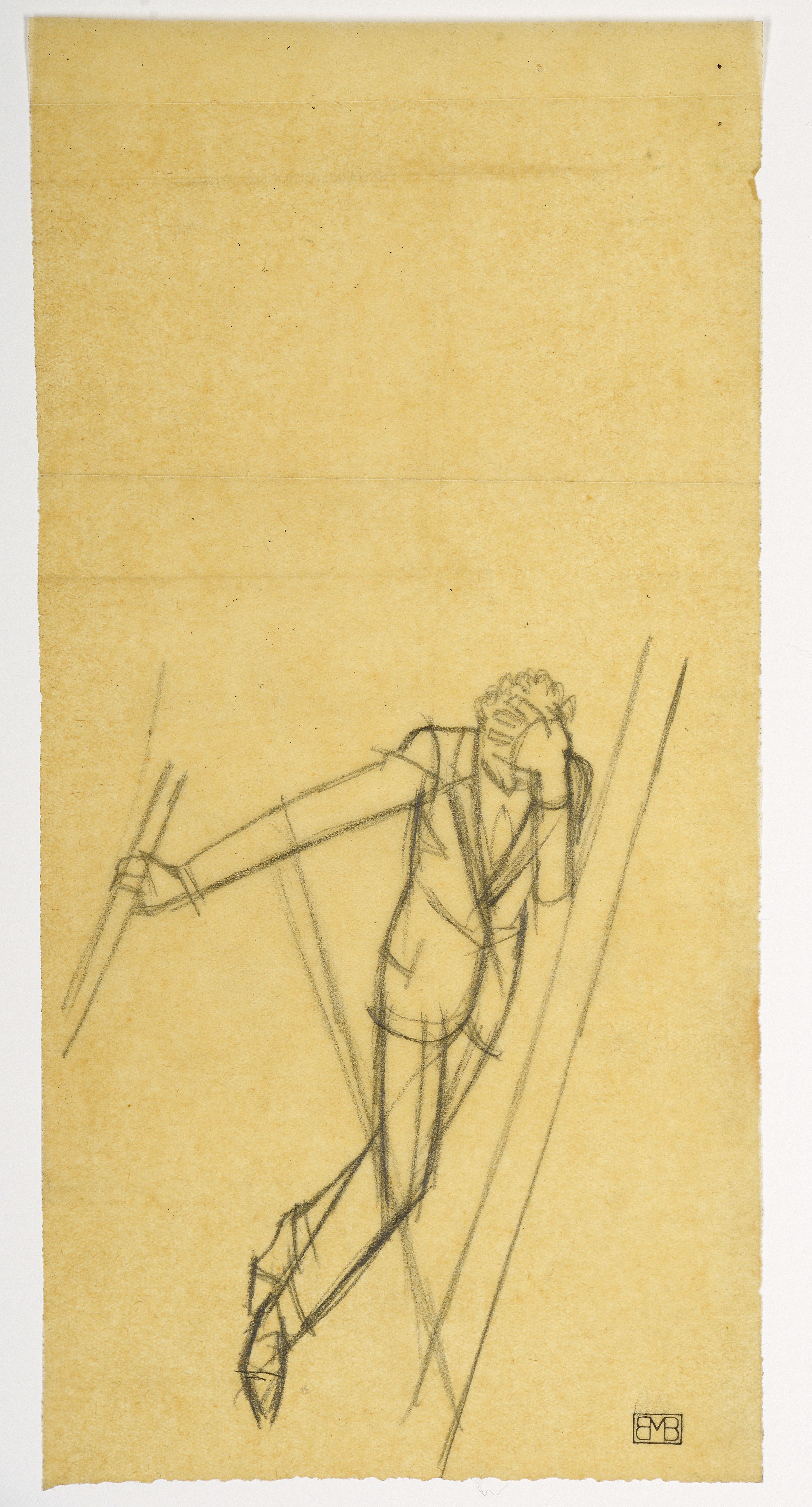 a. A Drunk Man Leaning Against a Wall and Holding onto a Handrail, Seen from the Front  b. A Drunk Man Leaning Against a Wall and Holding onto a Handrail, Seen from Behind